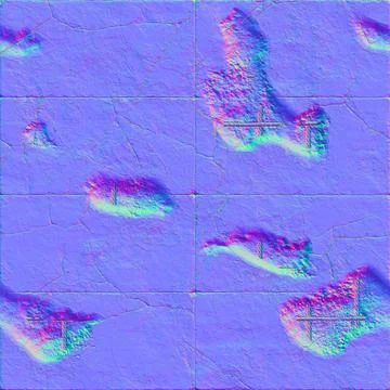 Normal map texture concrete, normal texture mapping 스톡 사진