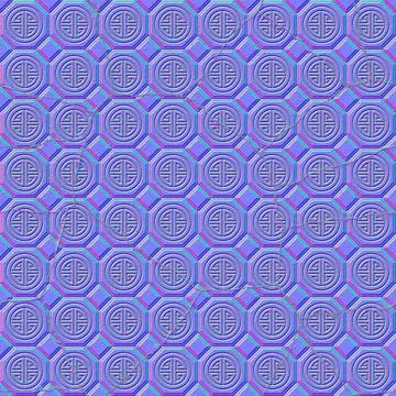 Normal map tiles texture, normal mapping Stock Illustration
