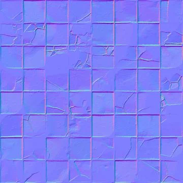 Normal map tiles texture, normal mapping Stock Illustration