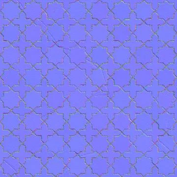Normal map tiles texture, normal mapping Stock Illustration
