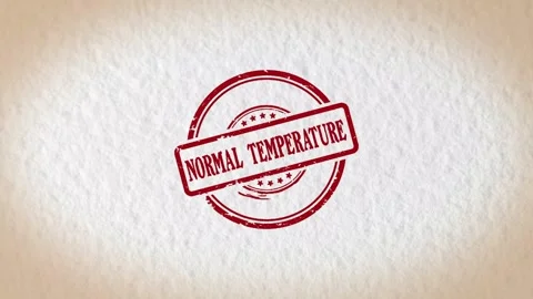 NORMAL TEMPERATURE stamp style word Stock Footage 319496319
