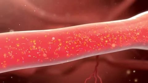 Normal vascular pulsation to high blood pressure Stockbeeldmateriaal 345102626