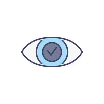 Normal Vision Vector Icon Stock Illustration