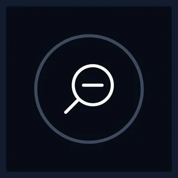 Normal zoom out button state UI element template Stock Illustration