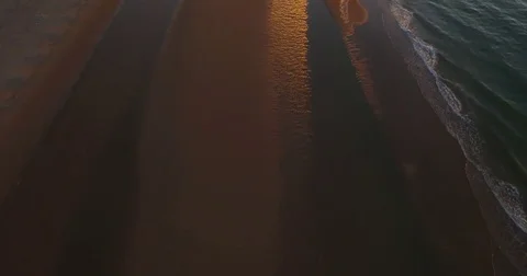 Normandy Beach Aerial  #13 Stock Footage 77534934
