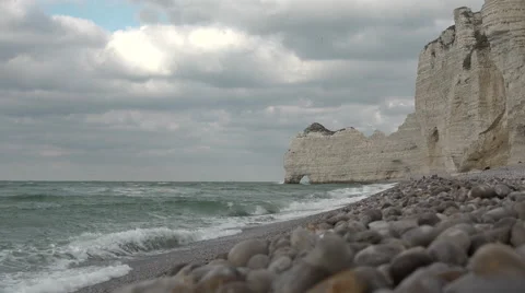 Normandy Beach Stock Footage 68890988