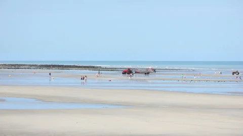 Normandy Beach timelapse 01-HD Stock Footage 53355855