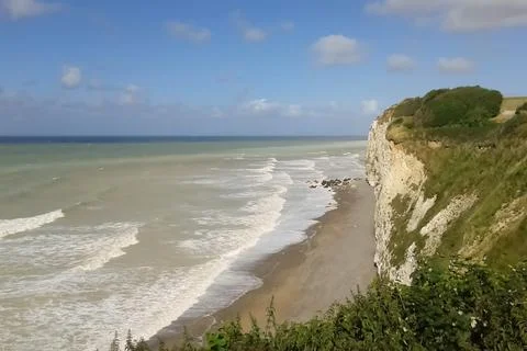 Normandy coast Stock Photos