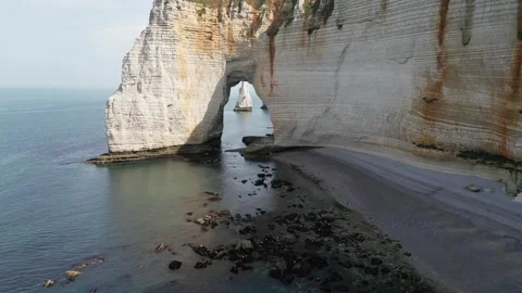 Normandy Etretat 2 Stock Footage 258230137