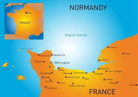 Normandy Stock Illustration