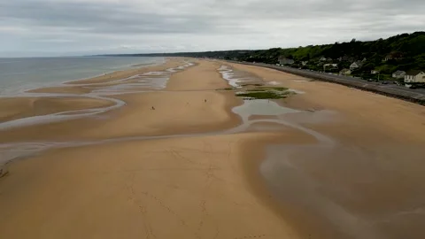Normandy Omaha Beach 2 Stock Footage 258230158