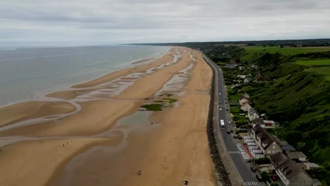 Normandy Omaha Beach 4 Stock Footage 258229426