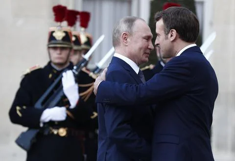Normandy Summit Format on Ukraine in Paris, France - 09 Dec 2019 Stock Photos
