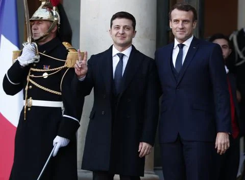 Normandy Summit Format on Ukraine in Paris, France - 09 Dec 2019 Foto stock