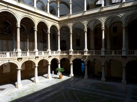 Normans' royal palace Stock Photos