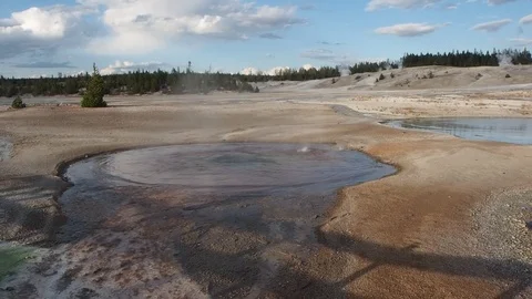 Norris Geyser Basin Stock Footage 115785994