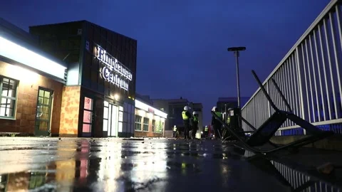 Norrkoping riot Stock Footage 180511283