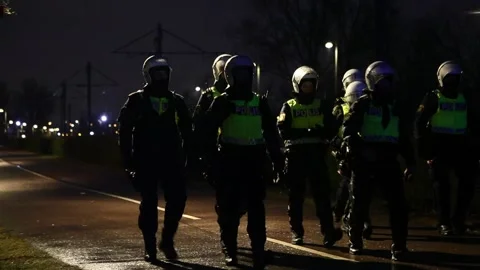 Norrkoping riot Stock Footage 180511334