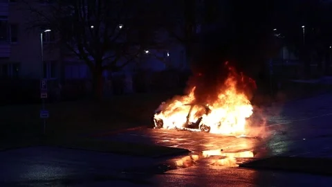 Norrkoping riot Stock Footage 180511393