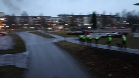Norrkoping riot Stock Footage 180511409
