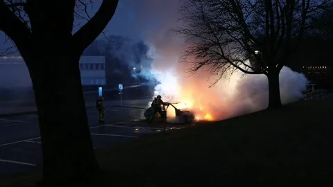 Norrkoping riot Video stock 180511488