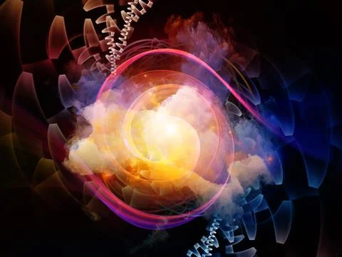 North of Abstract Visualization Illustrazione stock