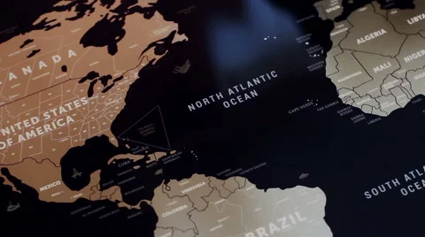 North America Map 2 Stock Footage 56303612
