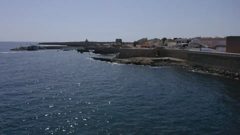 North area of Tabarca Island, Spain, by drone. Stock Footage 282686592