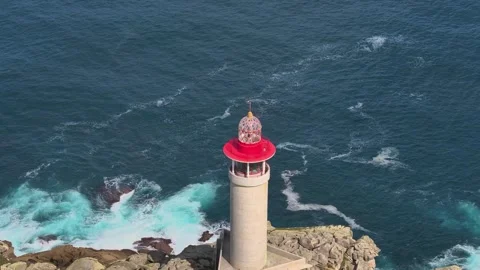 North Atlantic Ocean From Punta Nariga Lighthouse Stock-Footage 304663100