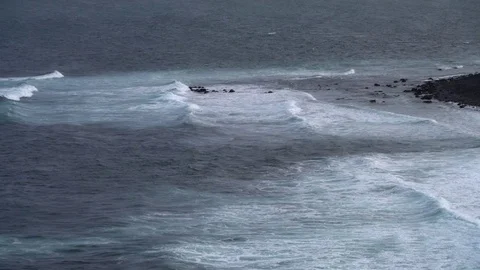 North Atlantic waves Stock Footage 73263386