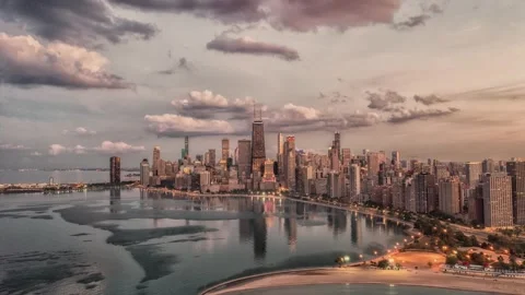 North ave beach Chicago Stock Footage 252239981