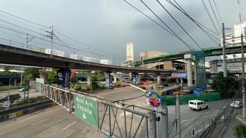 North Avenue Interchange and Construction, Quezon City 4K 60fps Stock-Footage 338346655