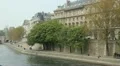 North Bank of the Seine with trees. HD Footage
