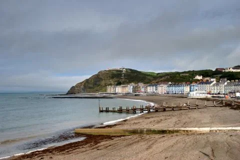 North Beach at Aberystwyth Stock-Fotos