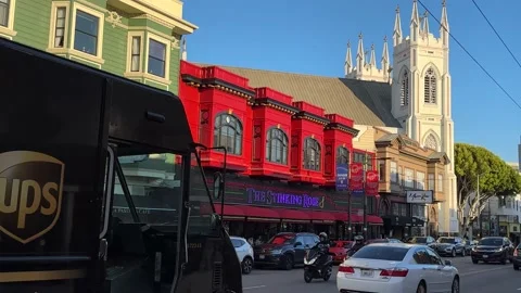 North Beach Stinking Rose Restaurant Stock Footage 224400527