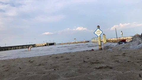 North Beach Timelapse - day Video stock 111726894