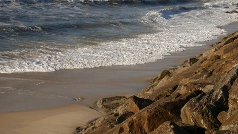 North beach - waves 库存影片 102343924