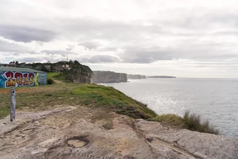 The North Bondi Cliff Stock Footage 251277758
