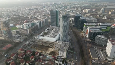 North of Bucharest Floreasca Stock Footage 261272521