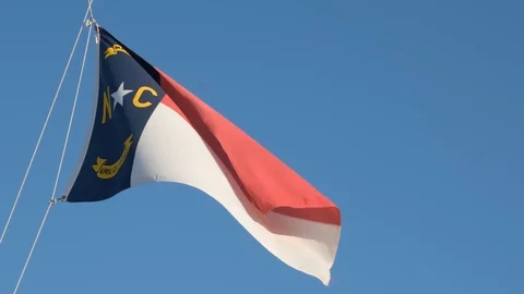 North Carolina Flag Stock Footage 108749617