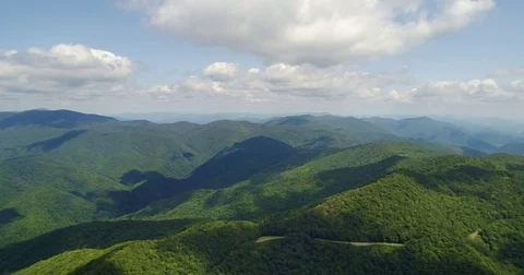 North Carolina Smoky Mountains Blue Ridge Bakersville Cataloochee Valley Stock Footage