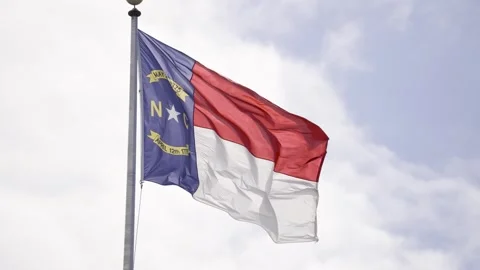 North Carolina State Flag Stock Footage 274581537