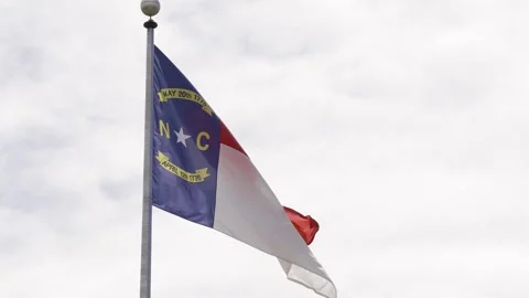 North Carolina State Flag Stock Footage 274581580