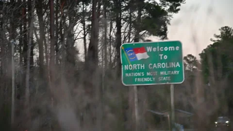 North Carolina State Line Stock Footage 172278756
