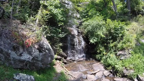 North Carolina Waterfall Stock Footage 160741628