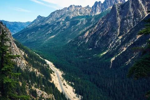North Cascade Mountains Stock Photos