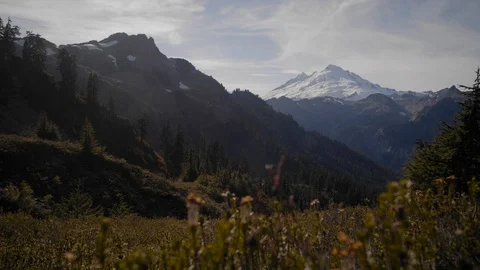 North Cascades Mountain View - Mt. Baker Stock Footage 105206236