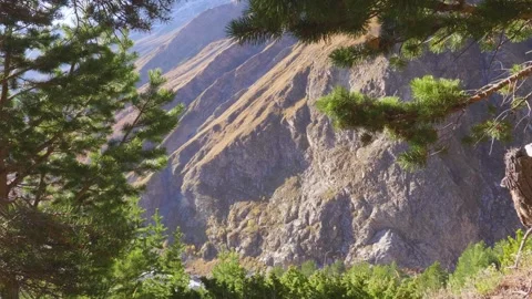 North Caucasus Mountains Landscape Stock Footage 320854042
