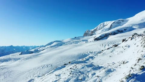 North Caucasus Mountains in Winter Stock Footage 320856273