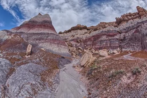 North Cliffs of Blue Mesa AZ Stock Photos